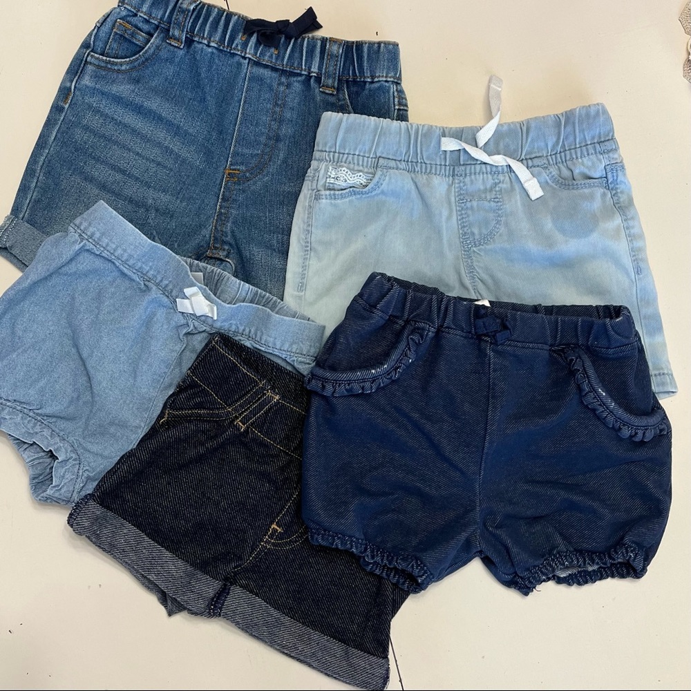 Girls 12-18 Mo Jean Shorts Bundle